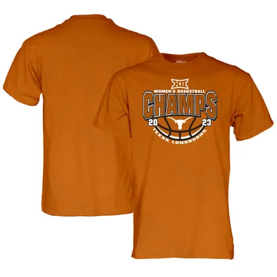 Texas Longhorns Blue 84 2023 Big 12 Women's Basketball Regular Season Champions T-Shirt - Orange