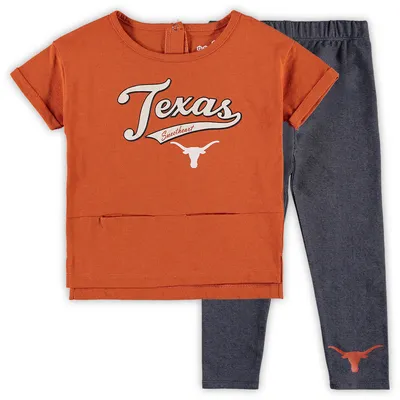 Texas Longhorns Girls Preschool Stadium T-Shirt & Leggings Set - Orange