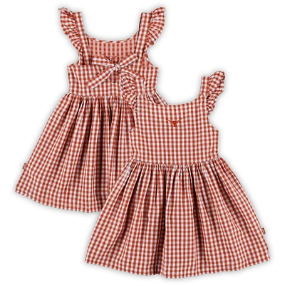 Tenue pour petite fille Texas Orange Longhorns Constance Gingham Dress