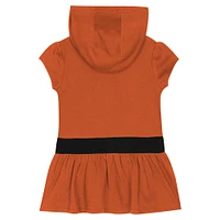 Robe à capuche en molleton français Texas Longhorns Orange pour fille