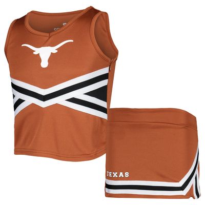 Girls Youth Colosseum Texas Orange Longhorns Carousel Cheerleader Set