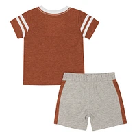 Ensemble t-shirt et short orange brûlé Texas Longhorns pour bébé Colosseum