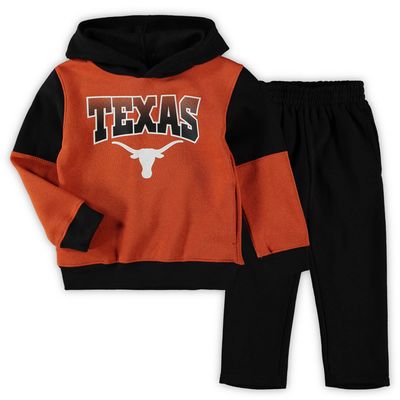 Infant Texas Orange/Black Longhorns Sideline Pullover Hoodie & Pants Set