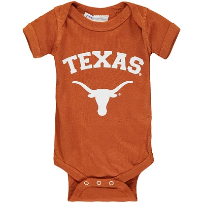 Body bébé Texas Longhorns Arch & Logo Orange