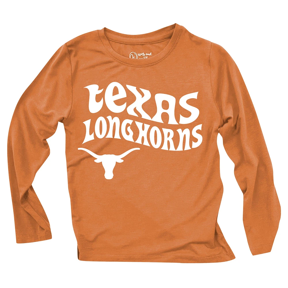 Infant Wes & Willy  Texas Longhorns Long Sleeve Top and Striped Leggings Set