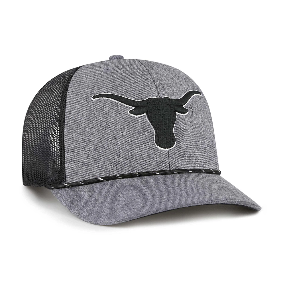 Men's '47  Gray Texas Longhorns Carbon Rope Adjustable Hat