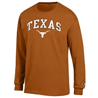 Men's Champion Texas Longhorns Arch Over Logo Long Sleeve T-Shirt