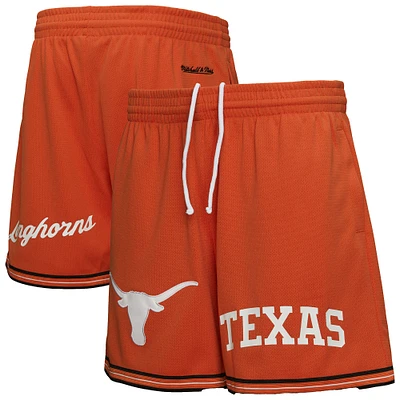 Short en maille orange brûlé Texas Longhorns Team Origins pour homme de Mitchell & Ness