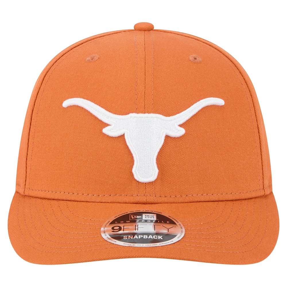 Men's New Era Texas Orange Texas Longhorns Low Profile 9FIFTY Snapback Hat