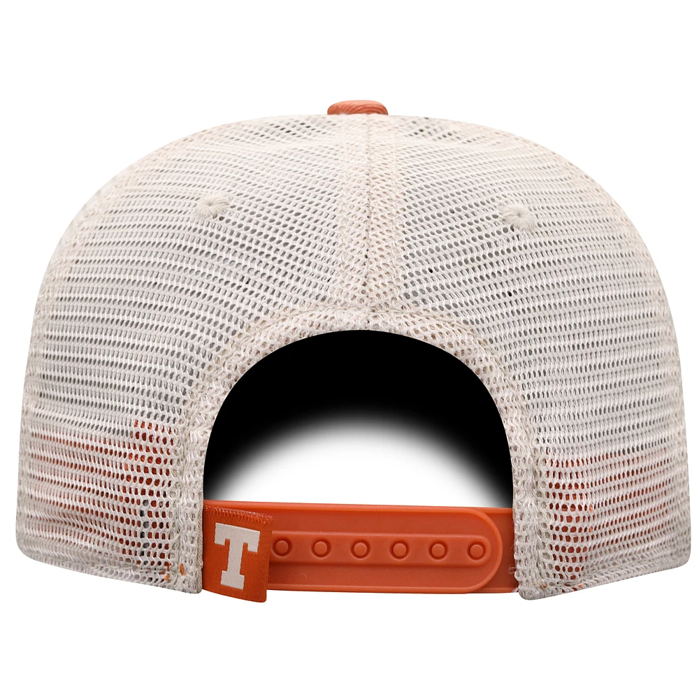 Men's Top of the World  Texas Orange/Natural Texas Longhorns Offroad Two-Tone Adjustable Hat