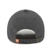 Men's '47 Charcoal Texas Longhorns Clean Up Adjustable Hat