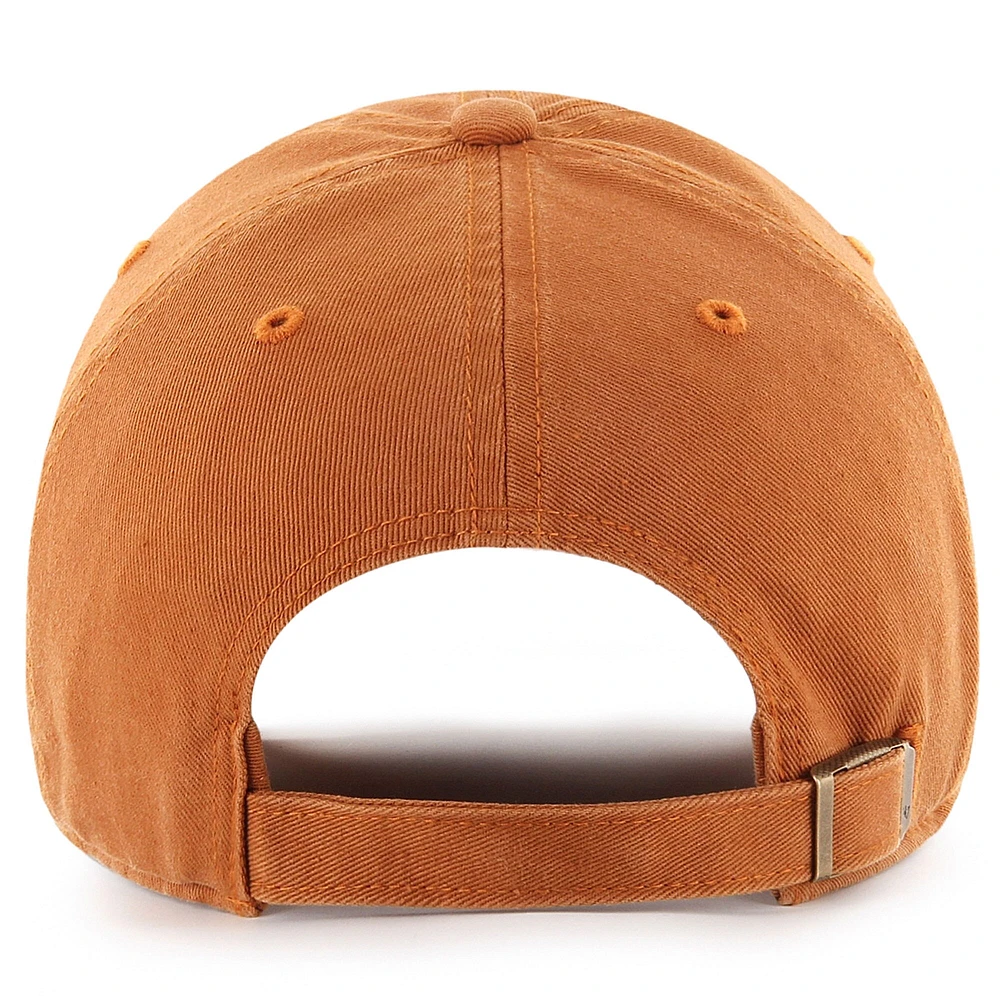 Casquette ajustable Texas Orange 47 Texas Longhorns 2025 du tournoi de basketball féminin NCAA March Madness Final Four Clean Up