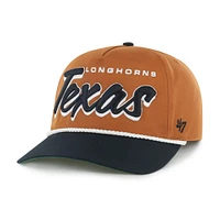 Men's '47 Texas Orange Texas Longhorns Dropshadow Rope Hitch Adjustable Hat