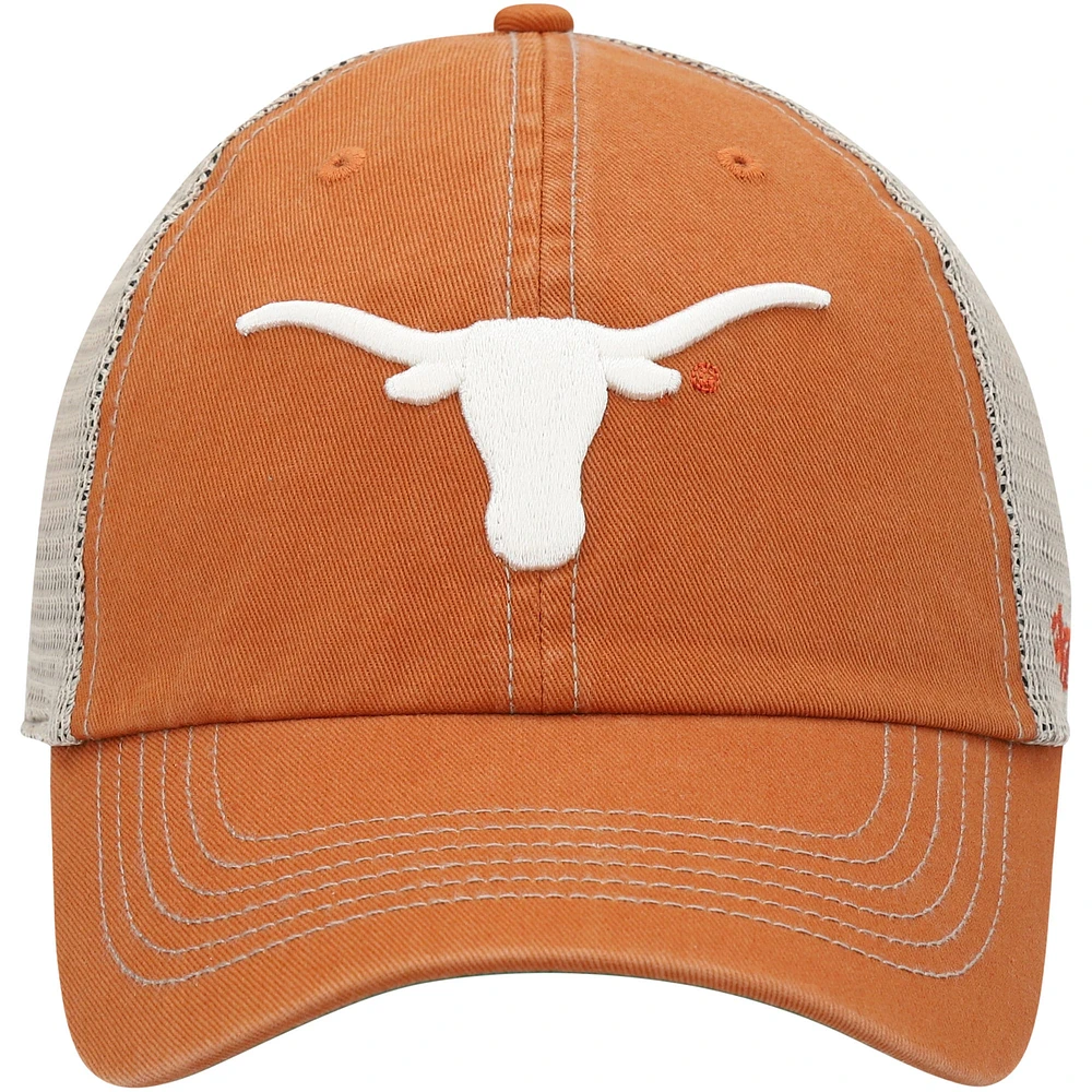 Men's '47 Texas Orange Texas Longhorns Trawler Trucker Snapback Hat