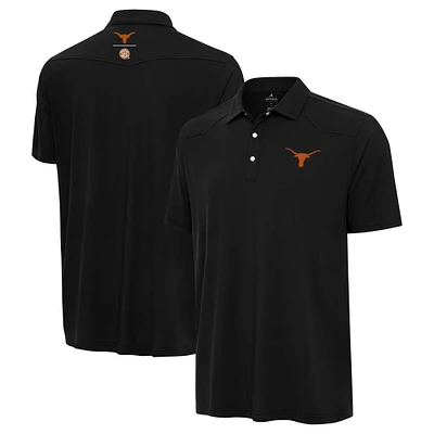 Polo western SEC Texas Longhorns d'Antigua pour hommes, noir