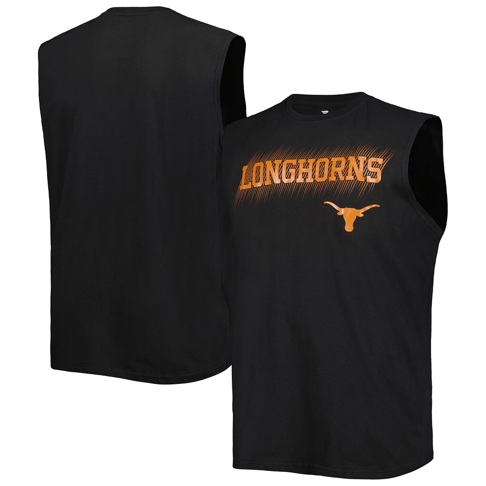 Débardeur noir Big & Tall Texas Longhorns pour homme