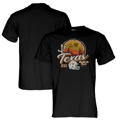 Men's Blue 84 Black Texas Longhorns College Football Playoff 2025 Cotton Bowl T-Shirt