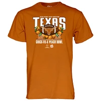 Men's Blue 84  Texas Orange Longhorns College Football Playoff 2025 Peach Bowl T-Shirt