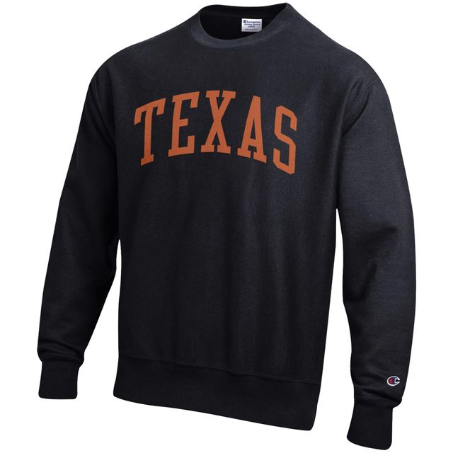 Sweat-shirt Champion Texas Longhorns Arch Reverse Weave pour homme, noir