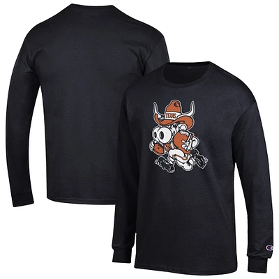 Men's Champion Texas Longhorns Bevo Long Sleeve T-Shirt