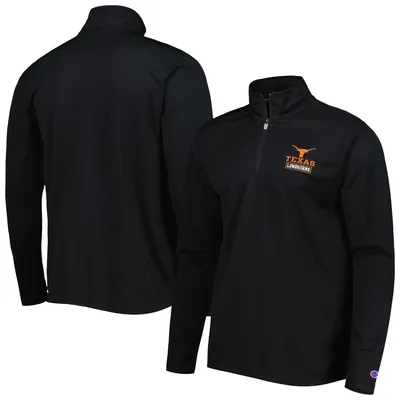 Texas Longhorns Champion Textured Quarter-Zip Jacket - Black