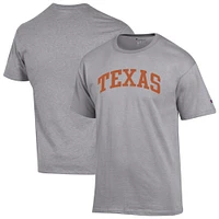 Men's Champion  Heather Gray Texas Longhorns Basic Arch T-Shirt