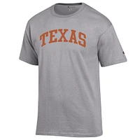 Men's Champion  Heather Gray Texas Longhorns Basic Arch T-Shirt