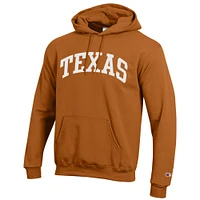 Men's Champion  Texas Orange Longhorns Basic Arch Fleece Pullover Hoodie