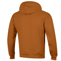 Men's Champion  Texas Orange Longhorns Basic Arch Fleece Pullover Hoodie