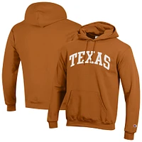 Men's Champion  Texas Orange Longhorns Basic Arch Fleece Pullover Hoodie
