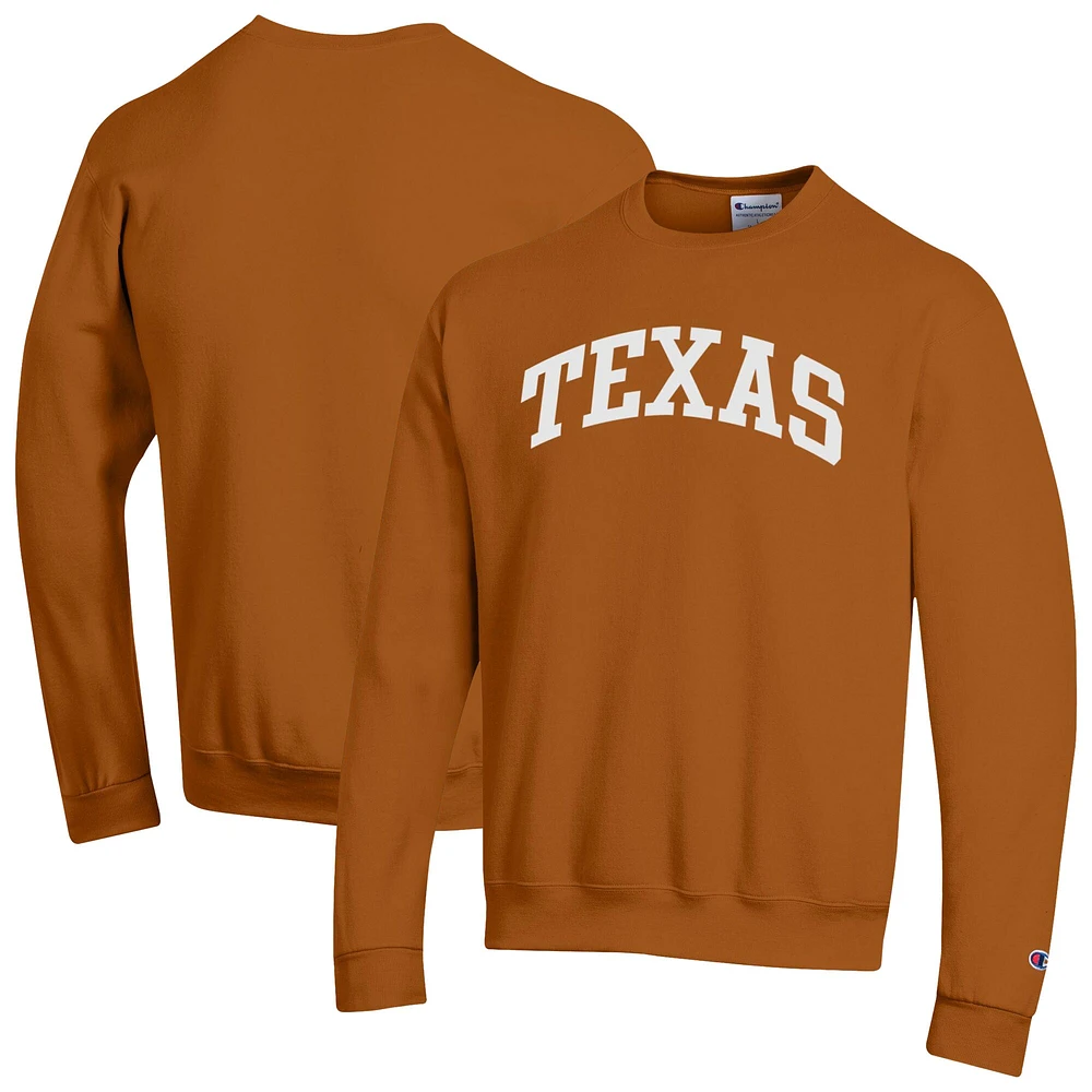 Sweat-shirt en polaire Champion Texas Orange Longhorns Basic Arch pour homme