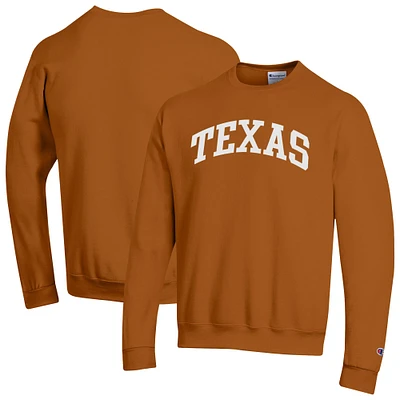 Sweat-shirt en polaire Champion Texas Orange Longhorns Basic Arch pour homme