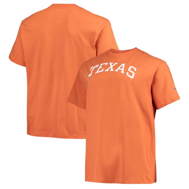 T-shirt Champion Texas Orange Longhorns Big & Tall Arch Team Logo pour homme