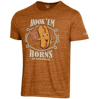 Men's Champion Texas Orange Longhorns Red River Rivalry Tri-Blend T-Shirt