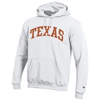 Sweat à capuche en polaire Champion White Texas Longhorns Basic Arch pour homme
