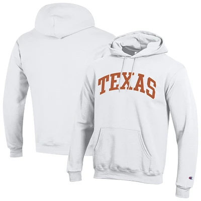 Sweat à capuche en polaire Champion White Texas Longhorns Basic Arch pour homme