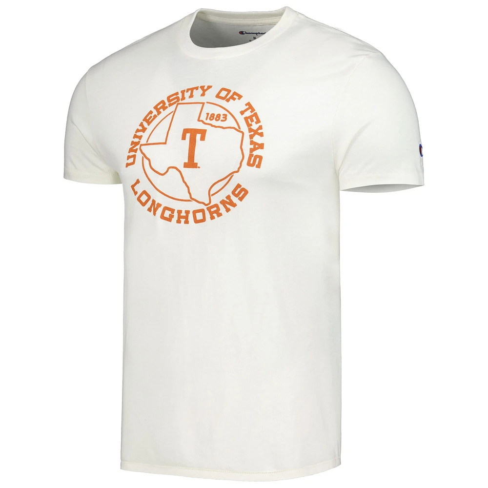 T-shirt triple mélange blanc Champion des Texas Longhorns Vault State pour hommes