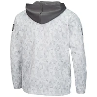 Men's Colosseum Arctic Camo Texas Longhorns OHT Military Appreciation Quarter-Zip Hoodie