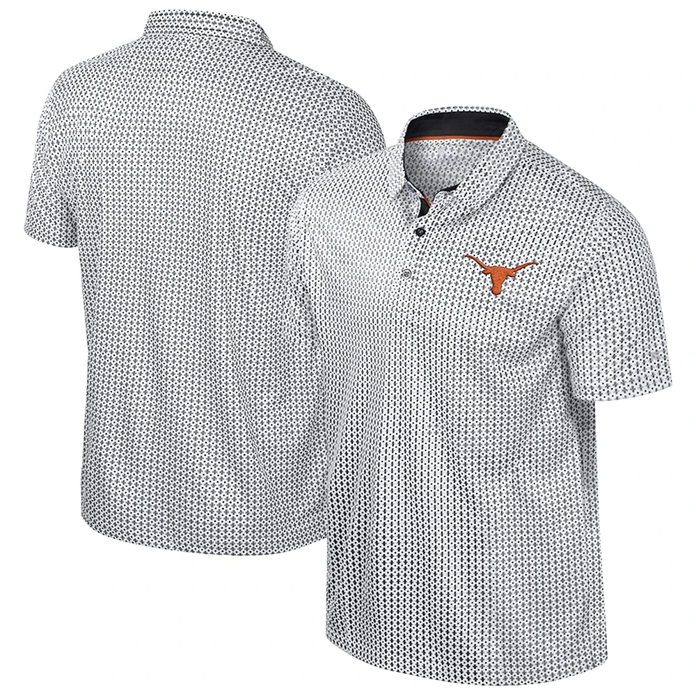 Polo Marty Rival noir pour homme Colosseum Texas Longhorns Big & Tall