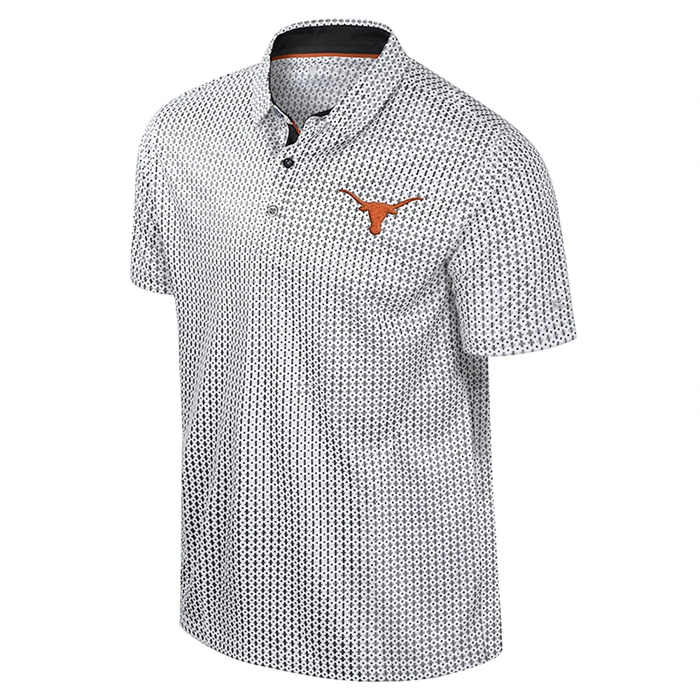 Polo Marty Rival noir pour homme Colosseum Texas Longhorns Big & Tall