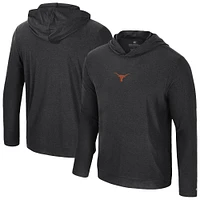 Men's Colosseum Black Texas Longhorns Long Sleeve T-Shirt Hoodie