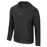 Men's Colosseum Black Texas Longhorns Long Sleeve T-Shirt Hoodie