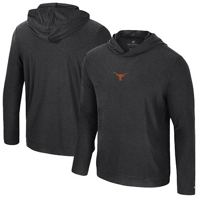 Men's Colosseum Black Texas Longhorns Long Sleeve T-Shirt Hoodie