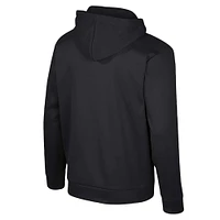 Men's Colosseum  Black Texas Longhorns Quarter-Zip Hoodie