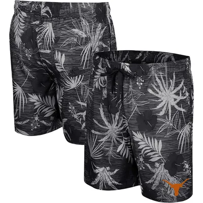 Short de bain What Else is New pour hommes Colosseum Black Texas Longhorns