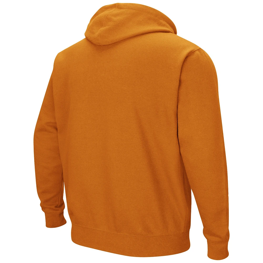 Sweat à capuche Colosseum Texas Orange Longhorns Arch & Team Logo 3.0 pour homme