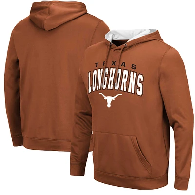 Men's Colosseum Burnt Orange Texas Longhorns Resistance Pullover Hoodie