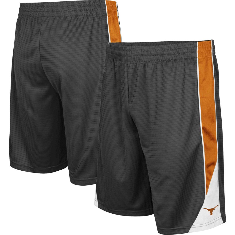 Men's Colosseum Charcoal/Texas Orange Texas Longhorns Turnover Shorts