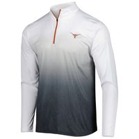 Men's Colosseum Charcoal/White Texas Longhorns Magic Quarter-Zip Top