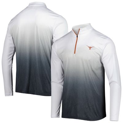 Men's Colosseum Charcoal/White Texas Longhorns Magic Quarter-Zip Top